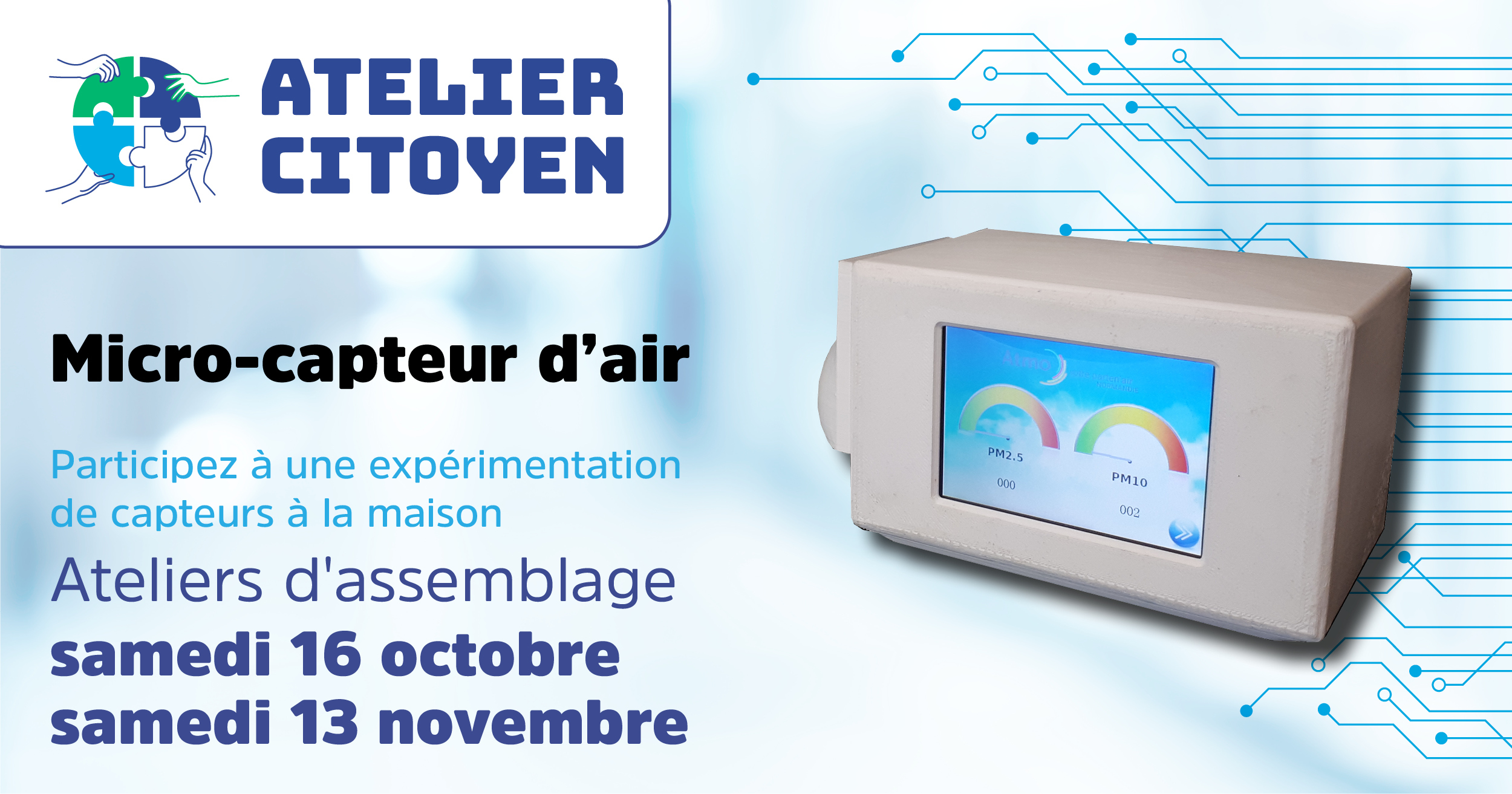 Ateliers expérimentation de micro-capteurs de particules fines