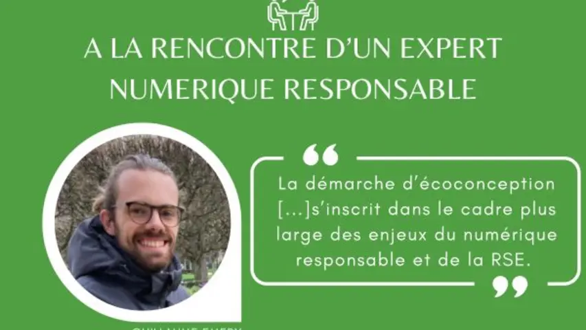 A la rencontre d'un expert NR local : Guillaume Emery, spécialiste de l’écoconception